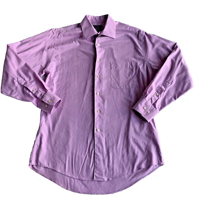 Dockers Mens Dress Shirt Pink M 15-15.5 32/33 100% Cotton Iron Free - Image 1 of 4