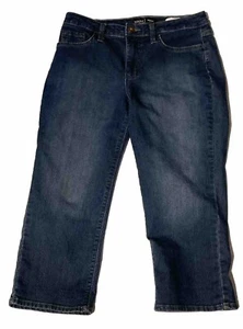 Riders by Lee 6M Mujer’s tiro medio elástico capri crop Denim Azul Jeans - Imagen 1 de 8