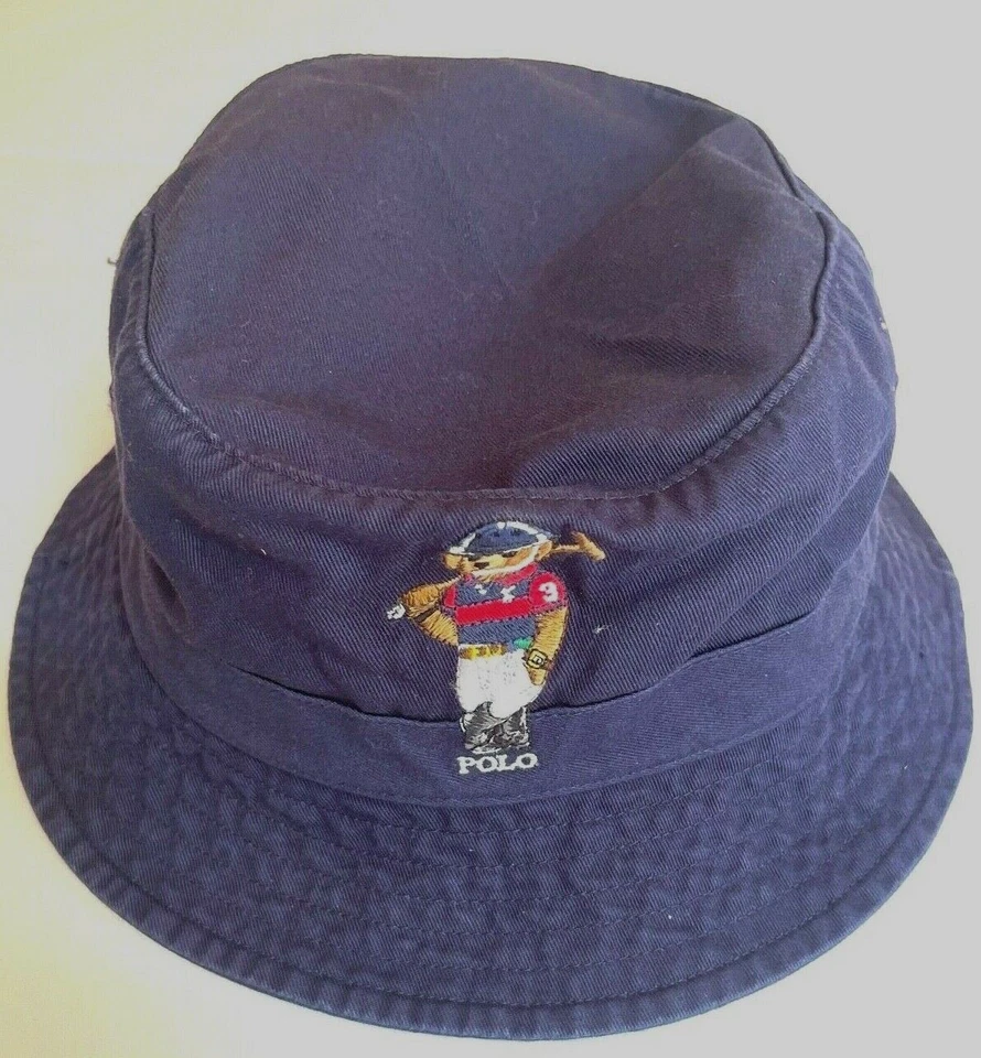 Polo Ralph Lauren ведро шляпа медведь крышка пляж мульти пони - Изображение 1 из 1