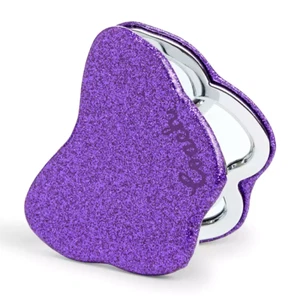 💜Coach Glitter Butterfly Compact Mirror - CU756 Jasmine Leather/Metal/Glass NWT - Picture 1 of 1