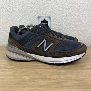 New Balance Classics 990v5 Suede Navy Brown Size 7 Wmns 8.5 Made in USA M990NV5 - Picture 1 of 10