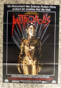 METROPOLIS * Deutsches 1 Blatt Poster 23x33inch Helm FRITZ LANG RR ́85 SCI-FI-KULT - Bild 1 von 1