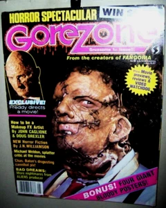 GORE ZONE Magazine Number 1 May 1988 With Posters Freddie Kruger Leatherface - Picture 1 of 1