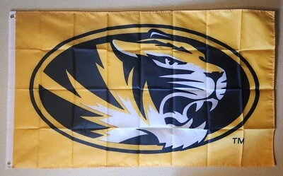 Missouri  Tigers NCAA Football Flag Double Side Print 3x5 Ft W/ Grommets - Image 1 of 3