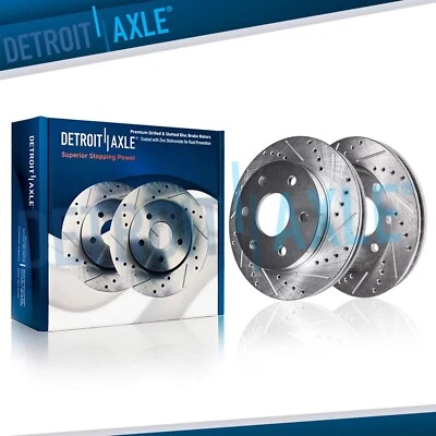 13.31" 338mm Front DRILLED Brake Rotors for 2003-2009 Lexus GX470 Toyota 4Runner - Image 1 of 4