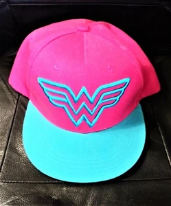 Wonder Woman Logo Baseball Cap/Hat Six Flags Theme Park new without tags - Picture 1 of 3