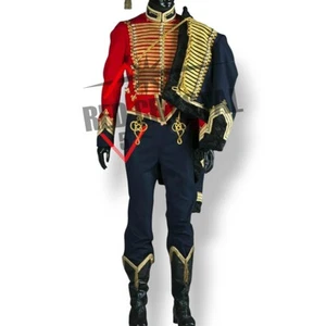 British Hussar Wool Uniform Only Red Jacket Fast Ship - Picture 1 of 9