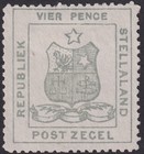 Bechuanaland Stellaland 1884 QV 4d Olive-Grey Unused SG3 with no gum