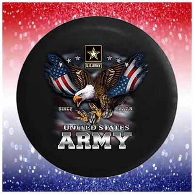 Cubierta de neumático de repuesto Ejército de Estados Unidos EE. UU. Screaming Eagle Militar Foto 1 de 4