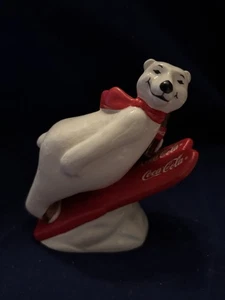 ENESCO Coca Cola sports POLAR BEAR...Skiing...1995 - Picture 1 of 9