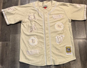 NEGRO LEAGUE VERTICAL COLLAGE BUTTOM DOWN BASEBALL JERSEY - Picture 1 of 5
