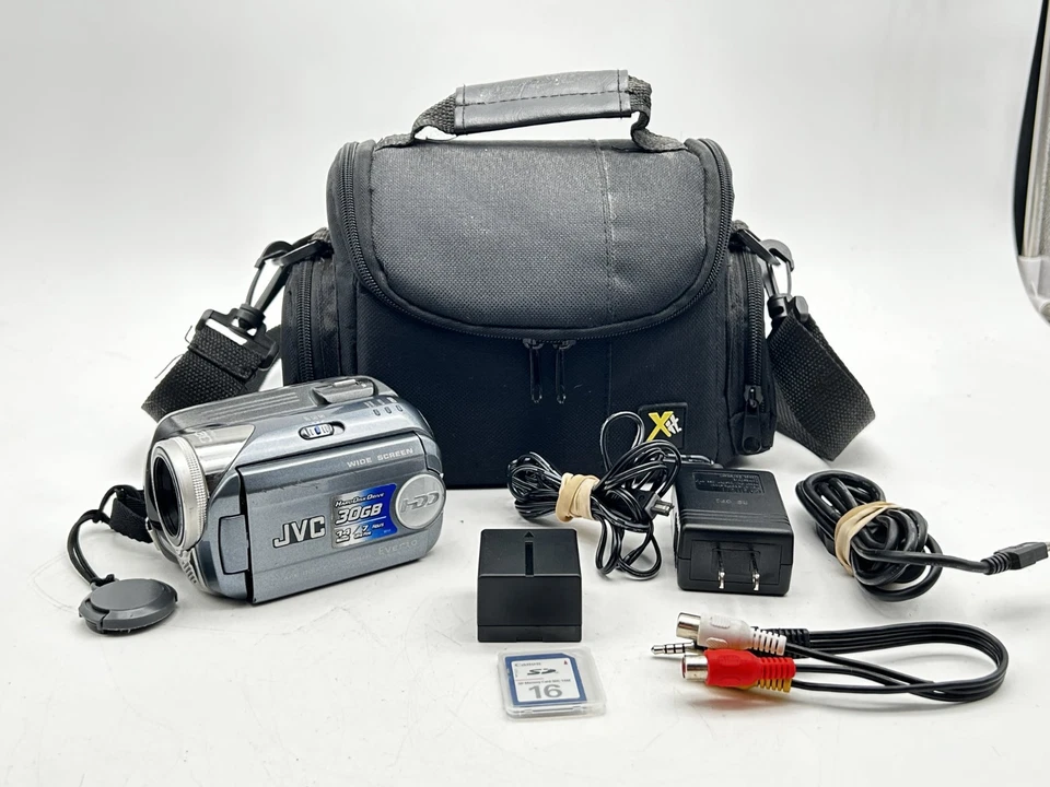 JVC Everio GZ-MG37U 30GB HDD Digital Camcorder Bundle Tested & Works - Image 1 of 4