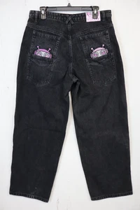 Digits 238 Baggy Jeans Gr. 32x32 (33x32) schwarz bestickt M ((JNCO Style)) - Bild 1 von 12