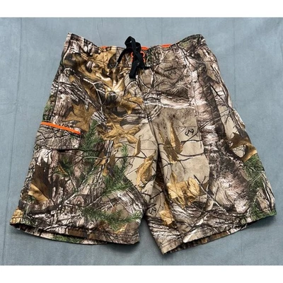 Pantalones Cortos Carga Realtree Camuflados Para Hombre Medianos 32-34 Bolsillos con Cordón Forrados Foto 1 de 4