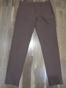 Lululemon LM5AF3S Men's Brown Slim Fit Commission Pants Sz 34 x 33.5" - Picture 1 of 12