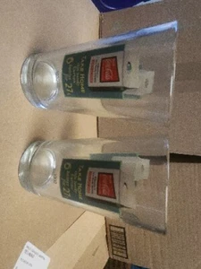 2 Glasses Genuine Coca-Cola Cup Vintage Pint 1932 Take Home This Carton - Picture 1 of 1