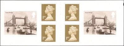 GB 2002 Bridges of London/Buildings/Architecture/Transport 6v s/a bklt (n30824n) - Image 1 of 2