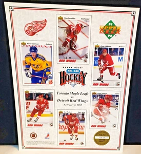 2/7/92 Toronto V Detroit Upper Deck Sheet - Bild 1 von 1