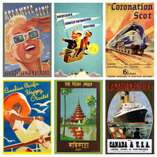 Vintage Travel Posters A3 Retro Prints Art Tourism Holiday Decor Cities Home