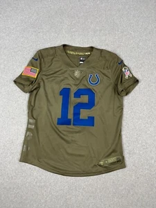 Indianapolis Colts Jersey Womens M Green Andrew Luck 12 Salute To Service Nike - Picture 1 of 11