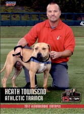2017 Albuquerque Isotopes Choice #6 Heath Townsend McCalla Alabama Baseball Card