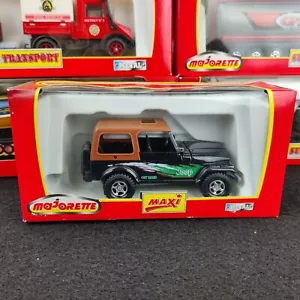 MAJORETTE MAXI JEEP OF ROAD 4X4 NEGRO 3010/3020 CAJA - Imagen 1 de 8