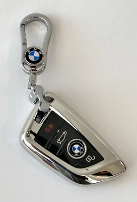 Funda para llave de coche para BMW X1 X2 X3 X4 X5 F15 X6 F16 G20 G30 plateada Foto 1 de 4