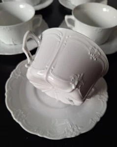 1 Suppentasse mit Untertasse. Alt Tirschenreuth Baronesse Weiß. 5 vorhanden,TOPP - Bild 1 von 11
