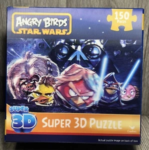 Angry Birds Star Wars Super 3D Puzzle 150 Pieces 18x12" New Sealed Damaged Box - Picture 1 of 16
