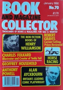 BOOK AND MAGAZINE COLLECTOR No.70 Jan' 1990 Alan Ayckbourn / Horse Racing VG - Picture 1 of 1