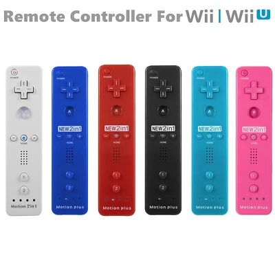 Wiimote Built in Motion Plus Inside Remote Controller For Wii & Wii U Console US - Image 1 of 4