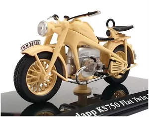 Atlas Editions 1/24 Scale Motorbike 4 658 128 - 1941 Zundapp KS750 - Cream - Picture 1 of 5