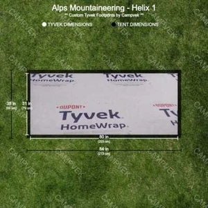 Tyvek Footprint for the Alps Mountaineering Helix 1 Tent - Picture 1 of 2