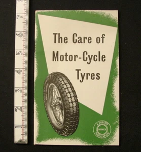 Publicación de servicio Dunlop. The Care of Motor-Cycle Tyres 1954 - Imagen 1 de 7