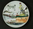 Japanese Navy Commemorative Pottery Plate Meiji Period Military Exercise φ11cm