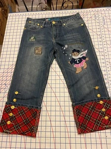 Teenie Weenie Embroidered Jeans Girls Size XL NEW WITH TAGS - Picture 1 of 12