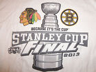 Nhl Hockey Stanley Cup Final 2013 Boston Bruins Chicago Blackhawks T Shirt L