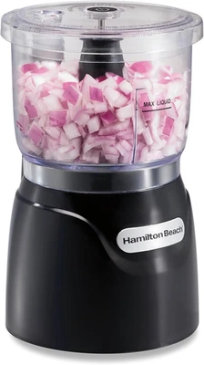 Picadora eléctrica de verduras y mini procesador de alimentos Hamilton Beach, 3 tazas, 350 vatios Foto 1 de 4