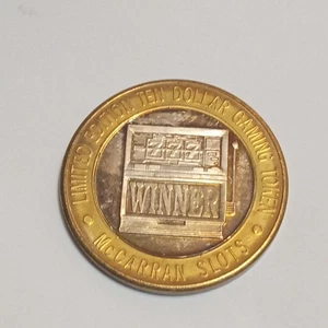 McCarran Slots 777 Winner Las Vegas Airport Limited Ed 10 $ Silver Strike .999 H - Bild 1 von 3