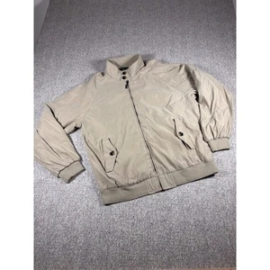 VTG Weatherproof Beige Jacket Mens L Full Zip Coat - Picture 1 of 4