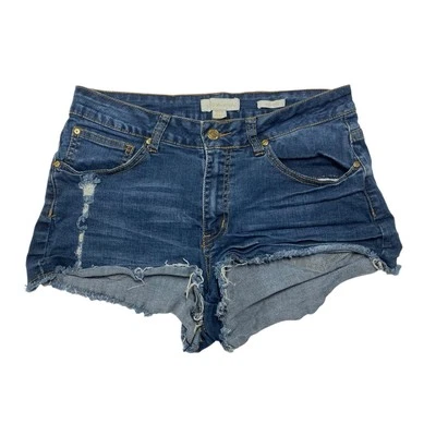 Nicki Minaj | Blue Denim Mid Rise Cut-Off Shorts | Women’s Size 11/12 - Image 1 of 4