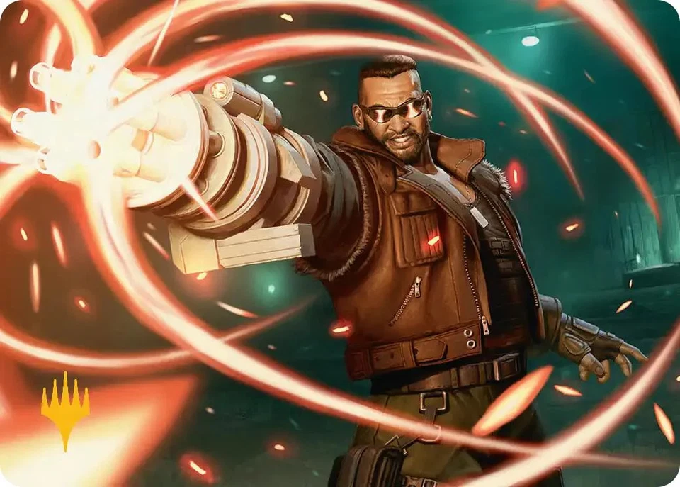 Barret Wallace Art Card (Gold-Stamped Planeswalker Symbol) [FINAL FANTASY Art - Image 1 of 1