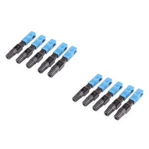 10 pièces FTTH SC UPC monomode SC UPC connecteur rapide fibre optique FTTH verre2369 - Photo 1/6