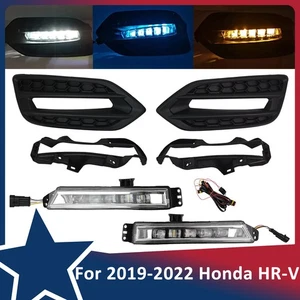 For 2019 2010 2021 2022 Honda HR-V HRV 19-22 LED Fog Lights Lamps W/ DRL Pair - Picture 1 of 15