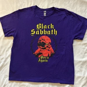 BLACK SABBATH Born Again Kurzarm Lila Ian Gillan Heavy Metal Teufel Dämon - Bild 1 von 10
