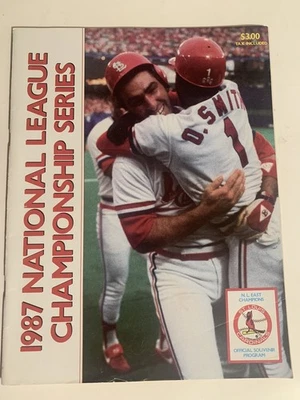 1987 National League Championship Series St. Louis Cardinals Official Program - Image 1 of 4