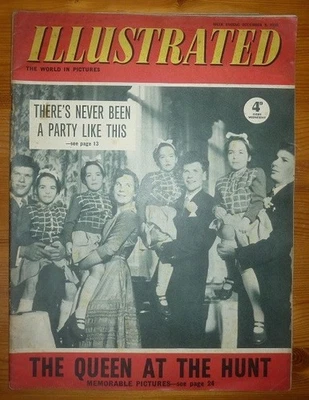 ILLUSTRATED 8TH DEC 1956 ELVIS PRESLEY QUEEN AND PRINCE CHARLES - Image 1 of 4