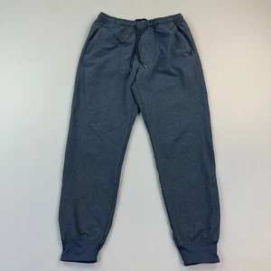 Abercrombie & Fitch Pantalone Uomo Piccolo Blu Jogger Zip Tasca Elasticizzato Tempo Libero - Foto 1 di 11