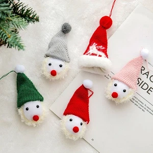 4 Wooden Santa Claus Ornaments with Classic European Design for Christmas Tree - Picture 1 of 6