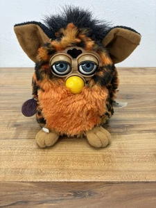 Color Change Furby Vintage 1998 Leopard Cheetah Print Blue Eyes Working - Picture 1 of 5